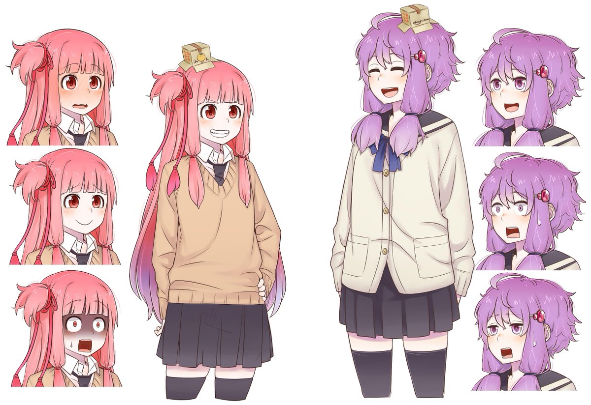 新島秋一 絶賛連載中 結月ゆかりと琴葉茜の新しい立ち絵素材です と言っても書き下ろしなのでしばらく一般公開はしないと思います 時期を見て ずん子マキマキ葵ちゃんも追加して公開すると思いますー Http T Co Y62xsiwz8p