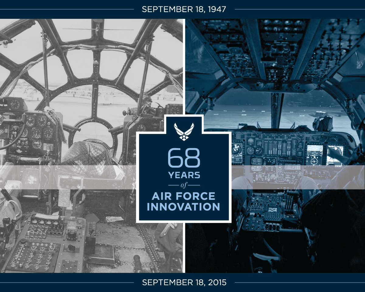 usairforce's tweet photo. We're excited to celebrate our service's heritage tomorrow! We’ve shared great moments w/ our #Airmen. #AFBDAY2015 http://t.co/aA5eUBQAeR