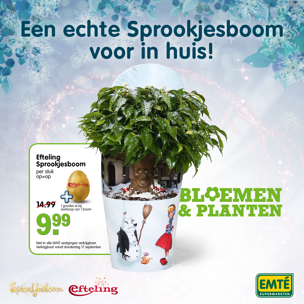 Hij is er weer! Een echte sprookjesboom voor in huis! Koop hem snel OP=OP. #Sprookjesboom #Efteling