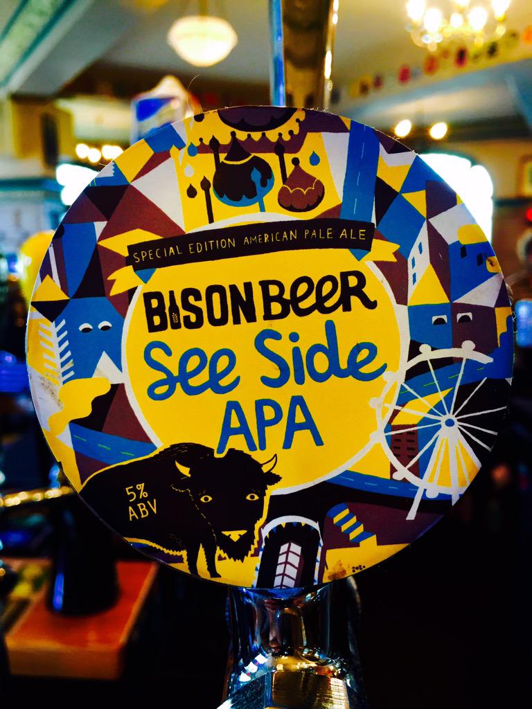 So this is exciting!!! Delicious American Pale Ale from <a href="/bisonbeer/">Bison Beer</a> is now on <a href="/GC_Brighton/">Good Companions Pub</a> #BeMoreBison