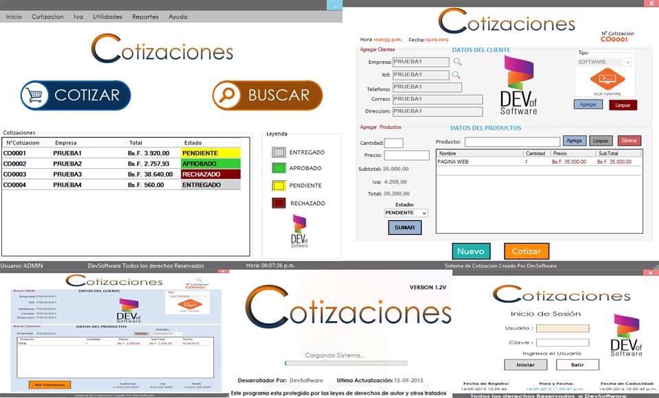 DevSoftware_vz's tweet photo. http://t.co/JmCUZqJrPk
#Sistema #Cotizacion#Ventas  #Negocio #Empresa #DevSoftware #Software #Desarrollo #Diseño http://t.co/qDS4lzLYIH