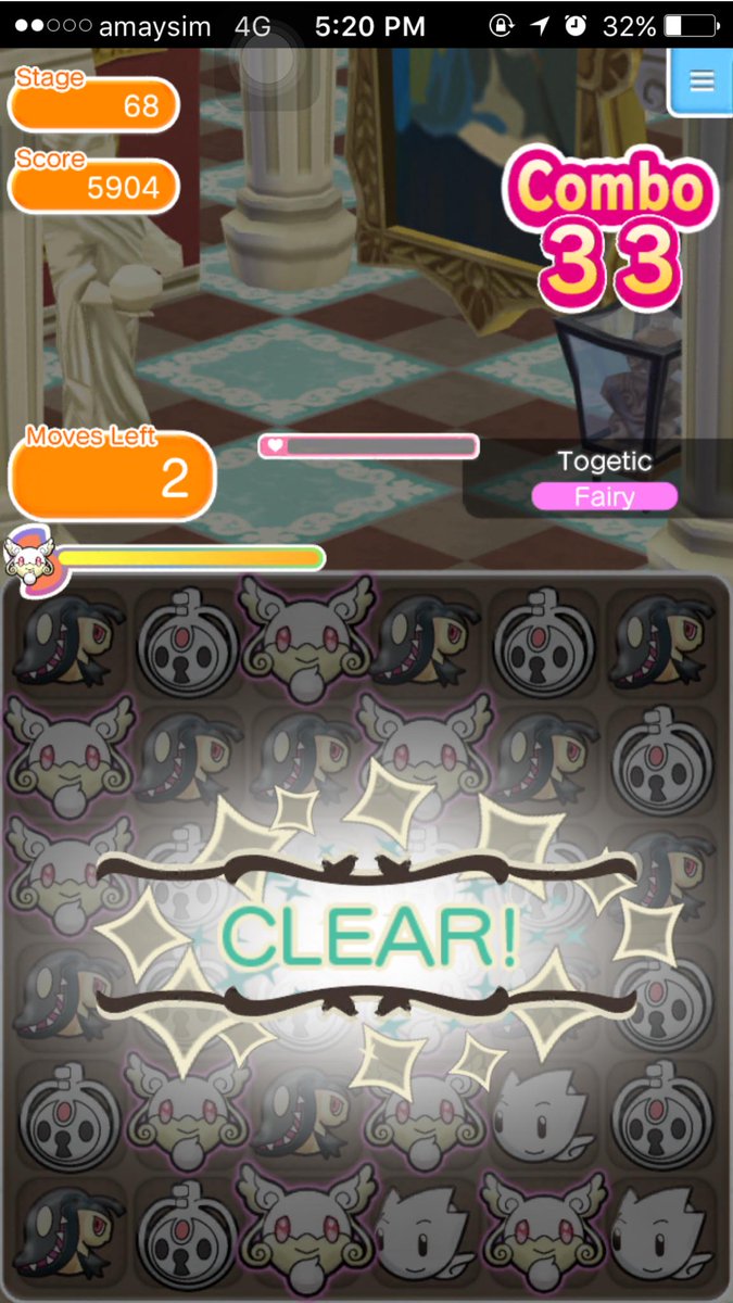AntiopeTA's tweet photo. My greatest combo yet... #pokemonshuffle http://t.co/0e65YtbyIt