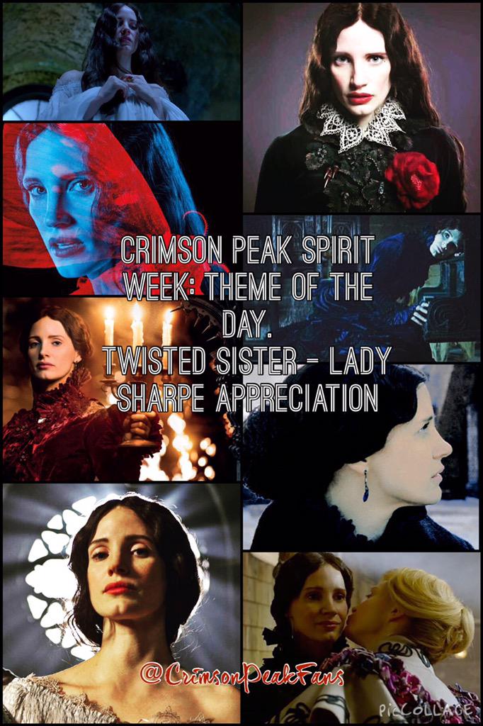 💀29 DAYS TO GO!💀 #CrimsonPeakSpiritWeek Theme - Twisted Sister-Lady Sharpe Appreciation <a href="/jes_chastain/">Jessica Chastain</a> <a href="/crimsonpeak/">#CrimsonPeak</a>