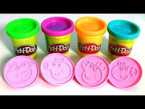 Disney Toys Reviews on X: Play Doh Peppa Pig Stampers Blind Bags Surprise  - Super Massa Carimbos da Porquinha  -    / X