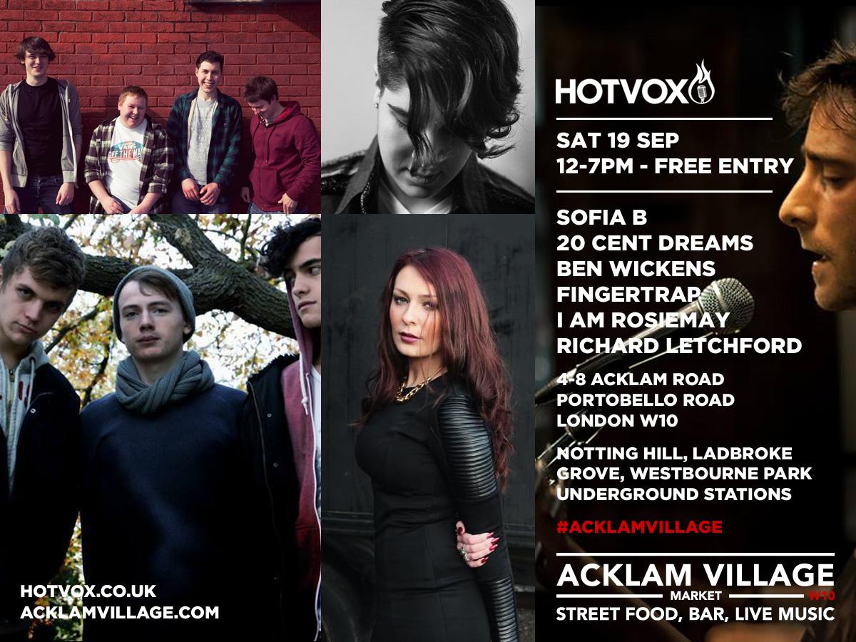 Free Live music all day Saturday <a href="/AcklamVillage/">Acklam Village</a> + London best street food #portobello @RBKCMarkets <a href="/LondonPopups/">LondonPopups</a>