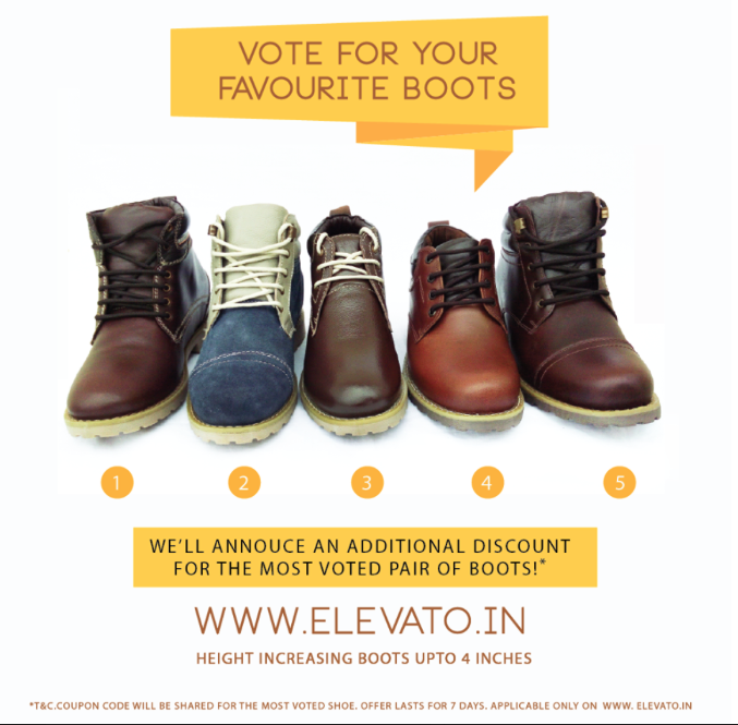 ElevatoShoes's tweet image. #BeYourOwnStyler #StyleVote on tinyurl.com/njpb62r to get a discount on your most voted shoe. #FollowOnFacebook