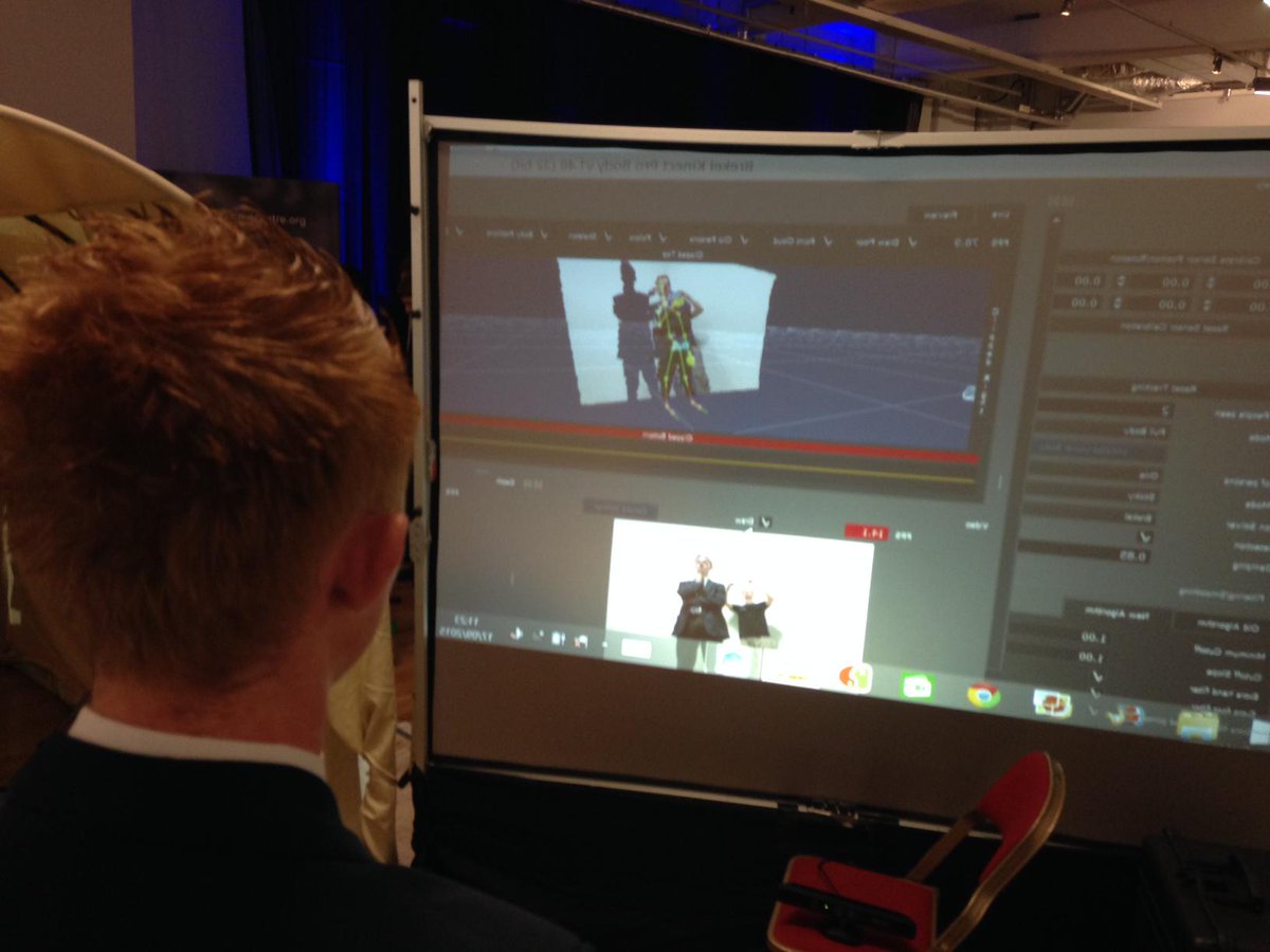 nerve_centre's tweet photo. .@FabLabNI are at @CreateHQ today giving pupils demos about motion tracking, green screen and more! #Create2015 http://t.co/CBOhAleFIe
