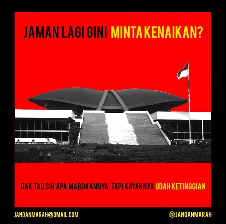 atulah cuy, cukup2in aja lah gaji dan tunjangannya.. #greedybastard #serakah #gilaharta