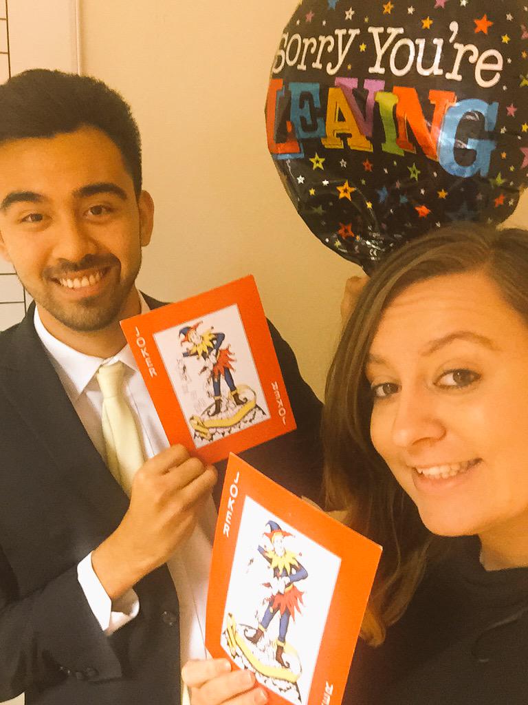 Chrissystracey's tweet photo. @JoolsyWells can we cash in our jokers and finish at 5:30 today.... Then we can have leaving drinks with accounts :) http://t.co/8XWeOpj9JA