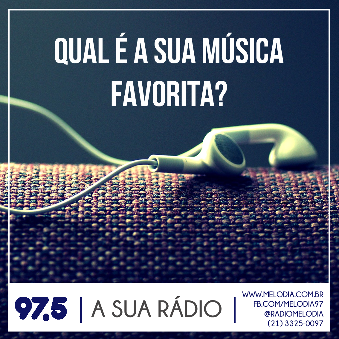 radiomelodia's tweet photo. Qual é a sua música favorita? Deixe abaixo o nome e cantor. Ela pode ser a mais pedida e tocar no final do #DiskM! http://t.co/f3M1RfDQL3