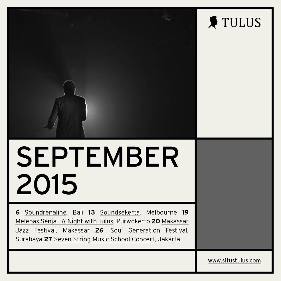 Akhir pekan ini, #AgendaTULUS di Purwokerto - 19 Sept 2015 dan Makassar - 20 Sept 2015.