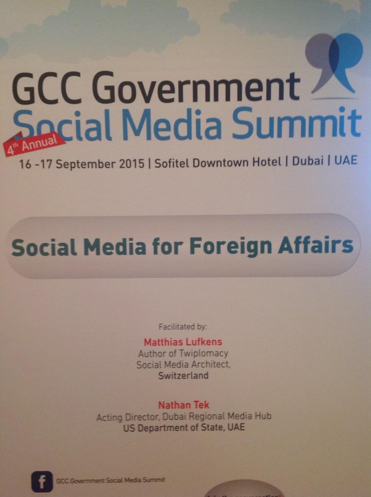 luefkens's tweet photo. Thanks to @NathanielTek and all the participants at the #GSMS15 #DigitalDiplomacy workshop in #Dubai http://t.co/RJU0MSyOT3