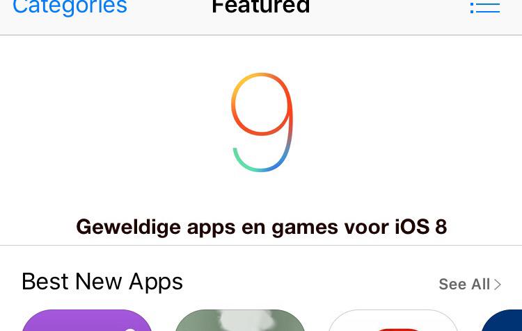Huh... #iOS8 #iOS9 #appstore ?