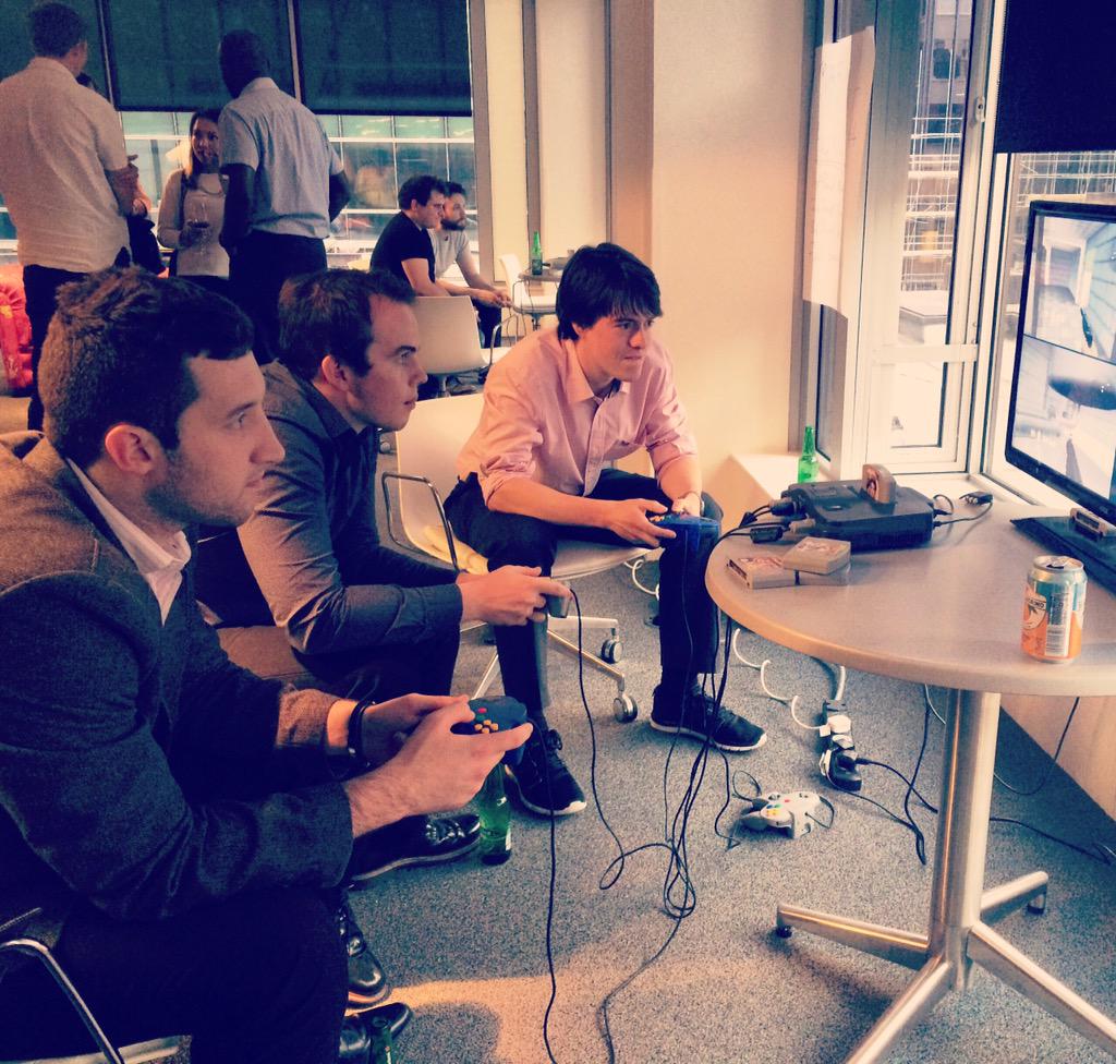 EdelmanUK's tweet photo. Game on at the #EdelArcade tonight! http://t.co/hX1FRkB6ov
