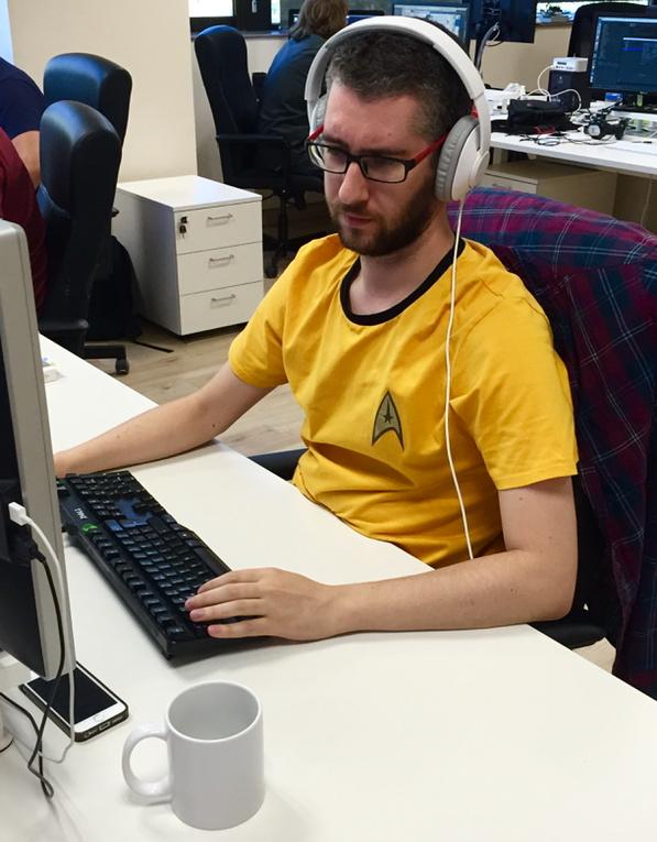 GeneraGames's tweet photo. Our team is geared up and ready for the global launch of Star Trek- Wrath of Gems today! @StarTrek http://t.co/VNsWNTFo8I