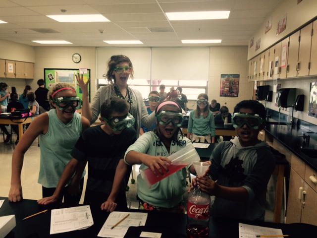6th graders are mastering their measuring lab skills! #marlowe158 #team158