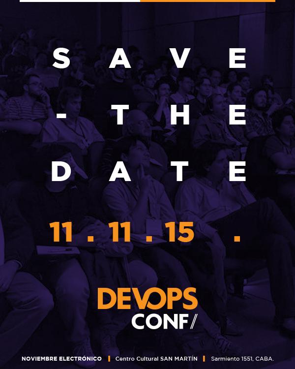 11/11 DEVOPSCONF <a href="/culturalsanmar/">Centro Cultural San Martín</a>  vení a ser parte de la #innovación.
#DevOps #developers goo.gl/ebDvxC
