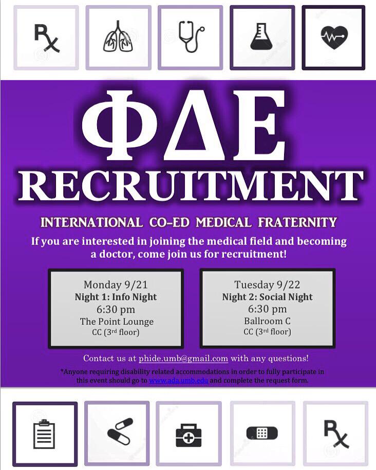 UMBPhiDE's tweet image. It's that time of year again! Join us for our Iota Class Recruitment! See you there 😁 #PhiDE #MAalpha #iotaclass