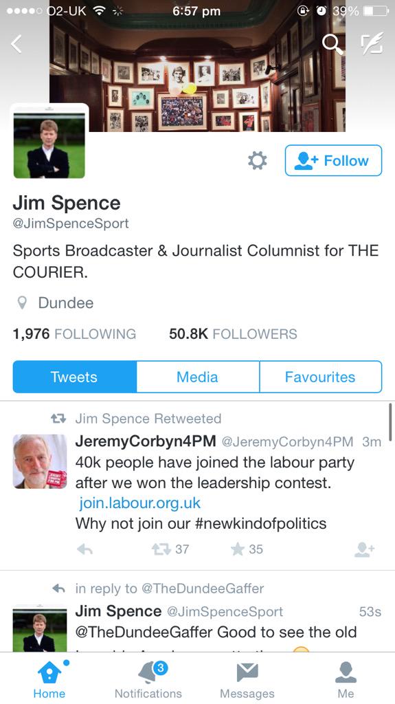 Going to start screenshotting all of Jim Spence's bio updates. I'm sure I've seen more than ten over the last three months.