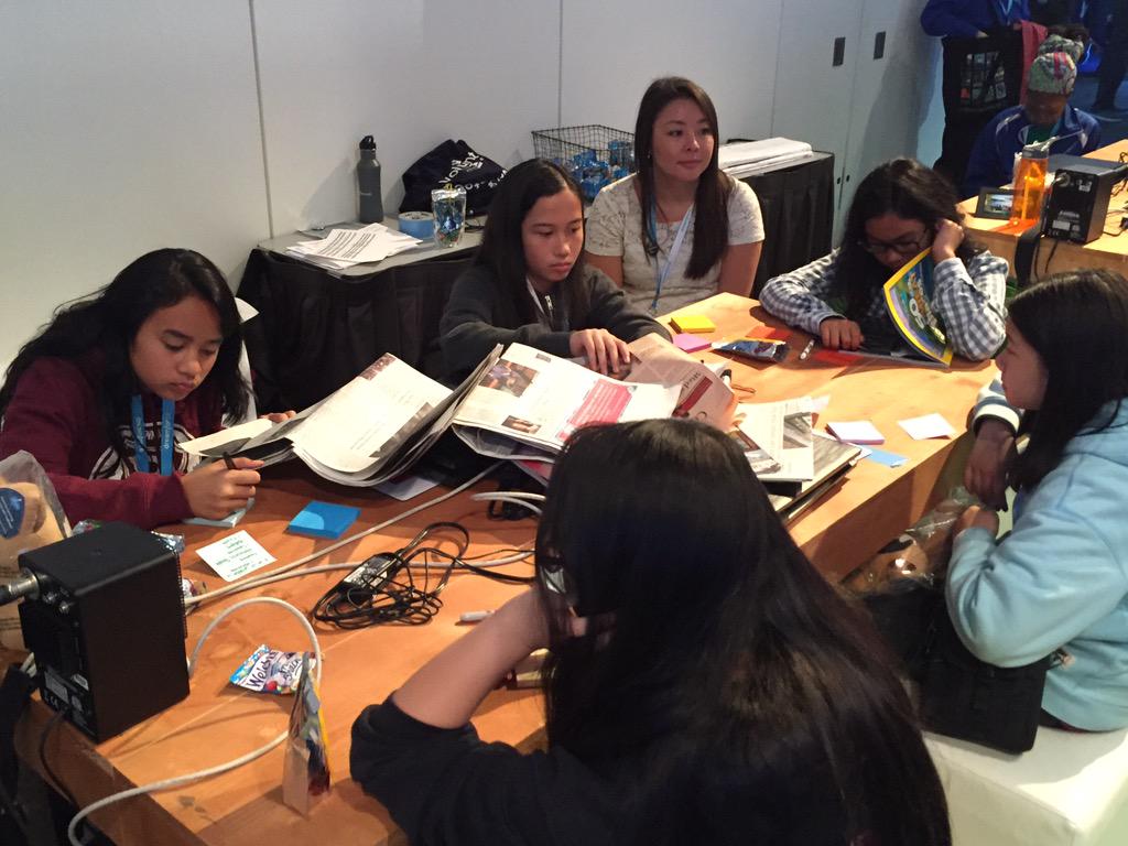BTwarek's tweet photo. .@SFUnified girls design mobile app prototypes to solve community problems. #DFCodes @SFUSD_Supe @SFDCFoundation http://t.co/XxS4WhCgYG