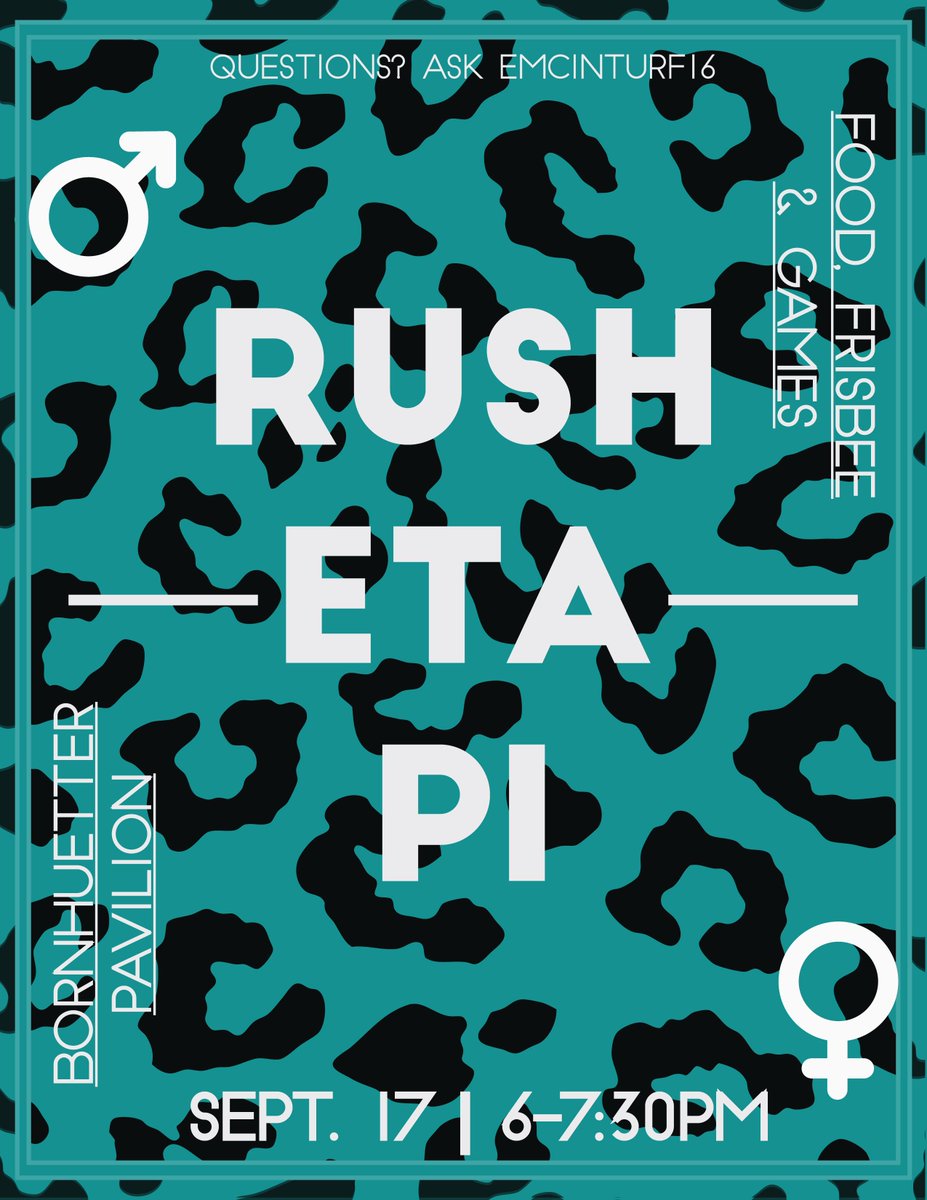 Eta_Pi_'s tweet image. Come to Eta Pi's FIRST RUSH! Tonight at 6PM Born Pavilion, we're so excited to meet you 😁 #chetaetapi