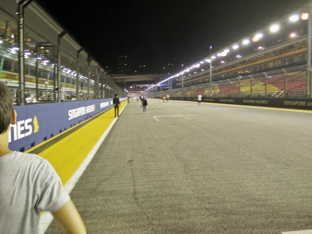 Just doing our pit lane walk! #revupInSingapore