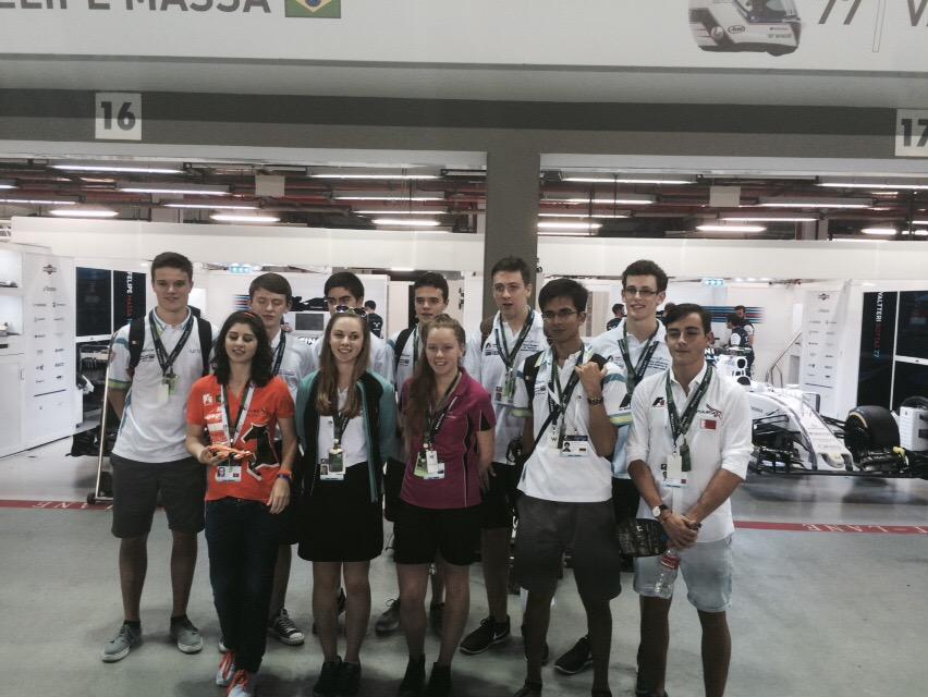 Team photo for our #EngineeringAcademy 2015 cohort #SingaporeGP #F1inSchoolsWF <a href="/Randstad/">Randstad</a>