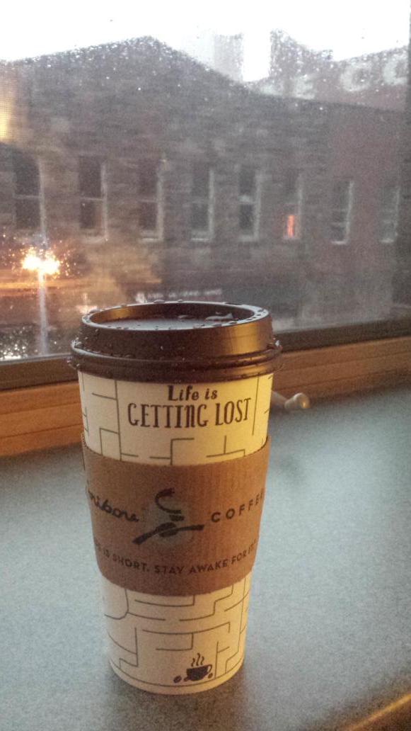 sokrammada's tweet photo. Having coffee and waiting for the rain to stop so that I can get to the #mnawwa @MinnesotaAWWA presentations http://t.co/4tG7wp3cVy