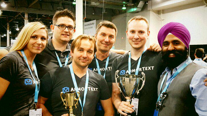 WoodsideOBrien's tweet photo. Congratulations to ArmorText for winning CTIA’s Startup Showcase 2015 Best in Cybersecurity and First Place Overall! http://t.co/wWegCPU3rT
