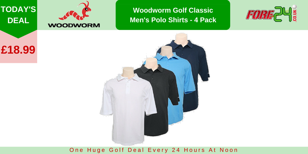 Fore_24's tweet photo. Woodworm #golf classic polo shirts (4 Pack) just £18.99! 24 hours only #fore24 http://t.co/XFeWLPma2w http://t.co/O2fdSQrgSL