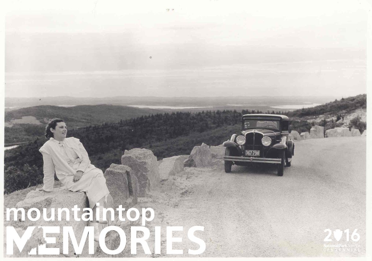 AcadiaNPS's tweet image. Happy #TBT from Cadillac Mountain Rd in 1934. What are your favorite mountaintop memories?
Photo: NPS Archives