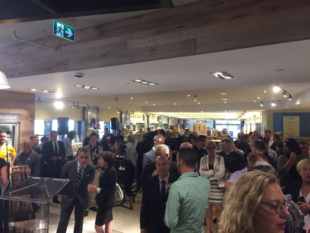 TorontoBeerWeek's tweet photo. #TBW2015 is in the house! @LCBO launching their growler program today! #GoodBeerForAll http://t.co/BhlW5fr3vt