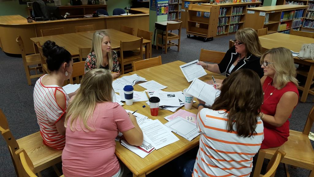 bradwelle's tweet image. Matthews Elementary teachers are analyzing student writing to determine what each student needs next. #foreverGV