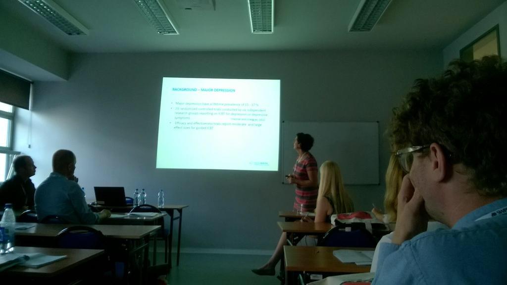 esrii2015's tweet photo. Session 6: Tine Nordgreen -Guided internet -based treatment for mild and moderate depression (room S226) http://t.co/IgpLHWr9PU