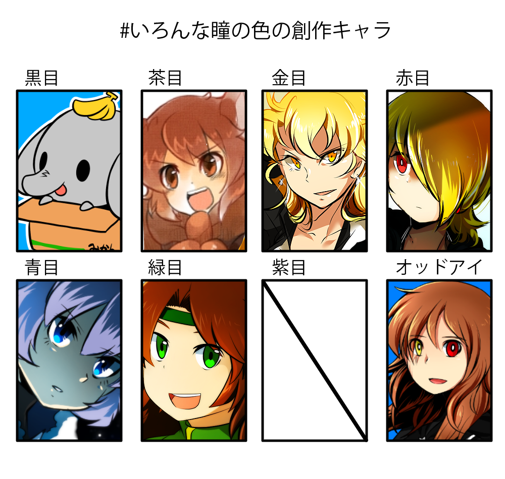 いろんな瞳の色の創作キャラ Twitter Search