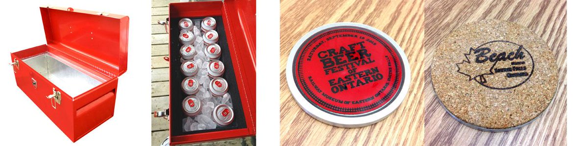 BeachToolboxes's tweet photo. &amp; of course, check out our new custom coasters and enter the raffle for this toolbox cooler! #beerfestival http://t.co/ofGmhEVNS2