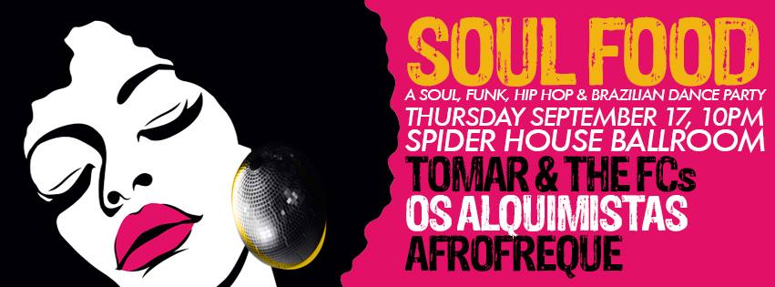 AustinVida's tweet photo. "Soul Food" at @spiderhouse tonight. Details here: http://t.co/Sb5PPvhBtF #TomarandtheFCs #afrofreque #OsAlquimistas http://t.co/PYK5gMEQDM