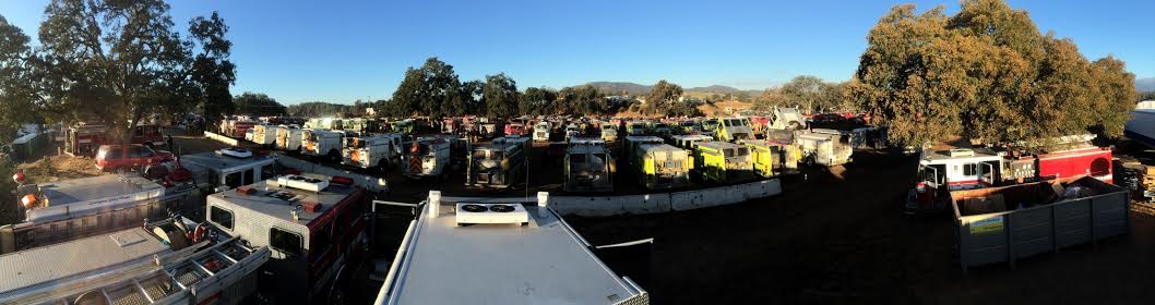 <a href="/SunnyvaleDPS/">Sunnyvale DPS</a> crews and others getting rest at the #ButteFire after a long 24hr shift protecting structures