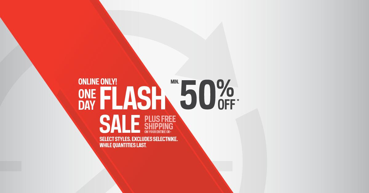 SportChek's tweet photo. Don't miss out! The one day online flash sale is back. Get details and shop now http://t.co/qLGHm5rgIK http://t.co/WjuIezfOIa