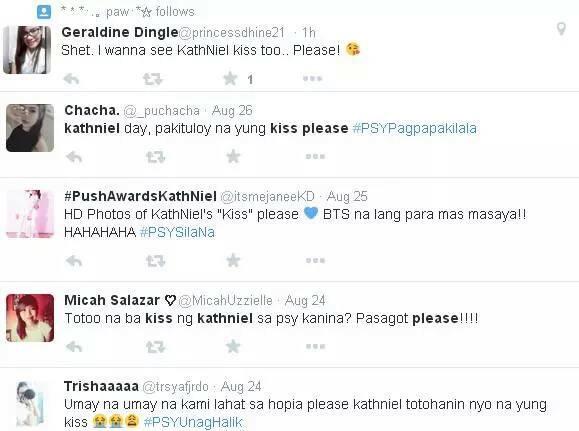 _unonymous's tweet photo. Kahit non-fans kinikilig sa OTWOL. Look at all these KN fans wishing KathNiel to kiss like JD!
#OTWOLMostApprovedKiss http://t.co/o7oxNegcdu