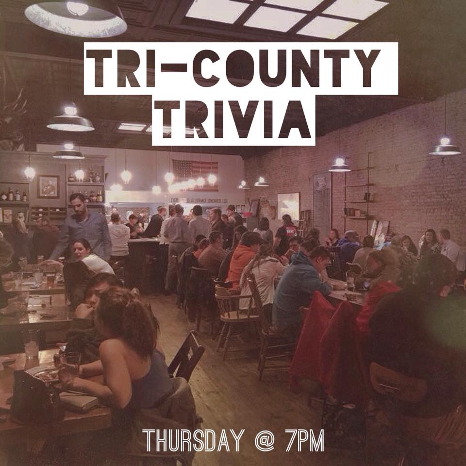 the_wrigley's tweet photo. #TriCountyTrivia is back tonight at #TheWrigleyTaproom! Come compete with a team of two or more. http://t.co/Yu7reyMLlA