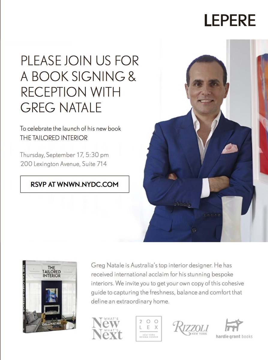 LEPEREinc's tweet photo. Join us and @gregnatale tonight at 5:30pm for #WNWN at @NYDC http://t.co/hJ4sa2MDrZ