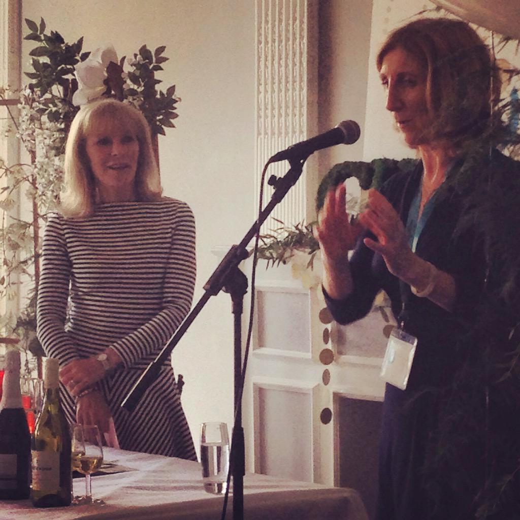 A snapshot of our #ChocAuVin event in London today with wine critic Jilly Goolden and our founder Mary Ann O'Brien