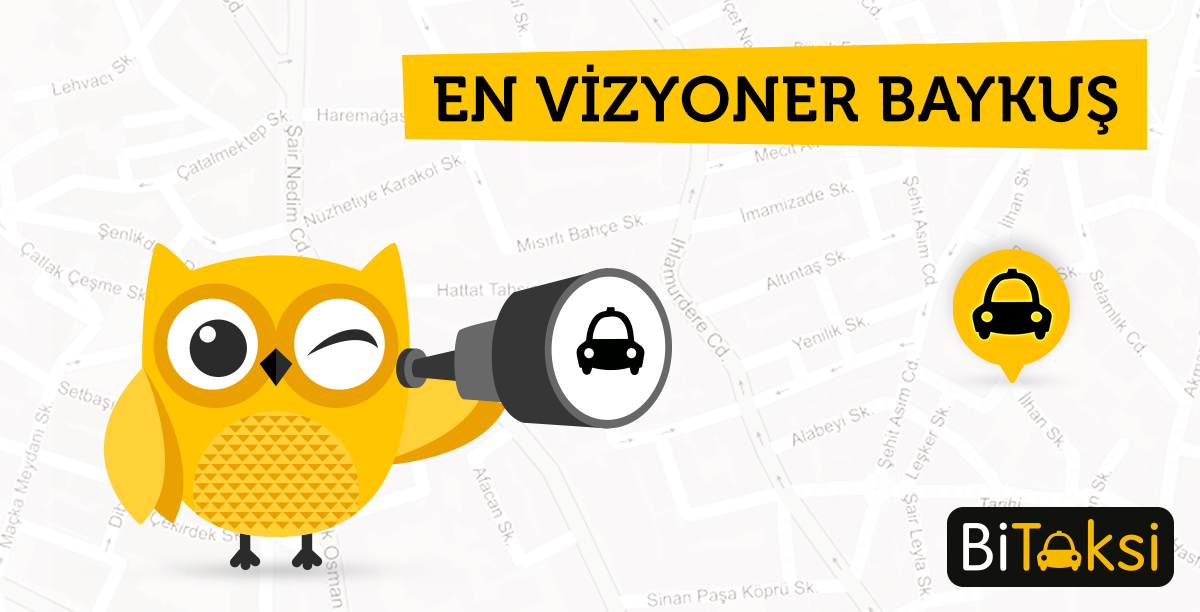 bitaksi's tweet photo. En vizyoner şirket seçildik Baykuş Ödüllerinde! http://t.co/iYmxm6EVpi