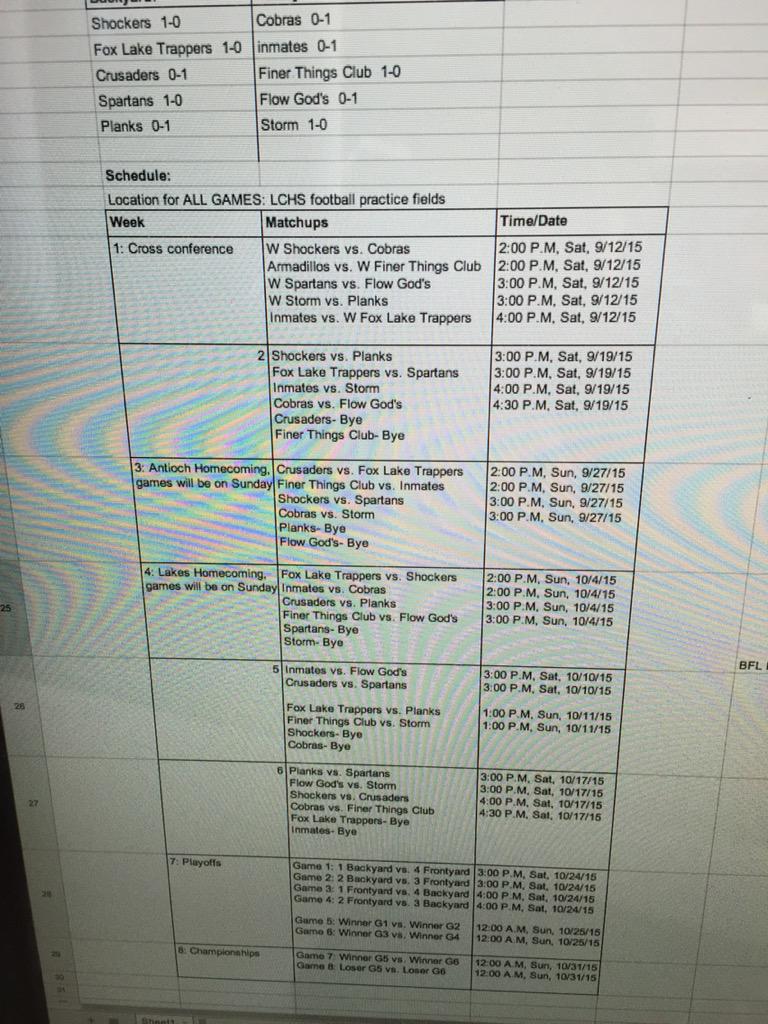 REAL_BFL_UPDATE's tweet photo. THE OFFICIAL NEW SCHEDULE http://t.co/JHGoW6fLLq