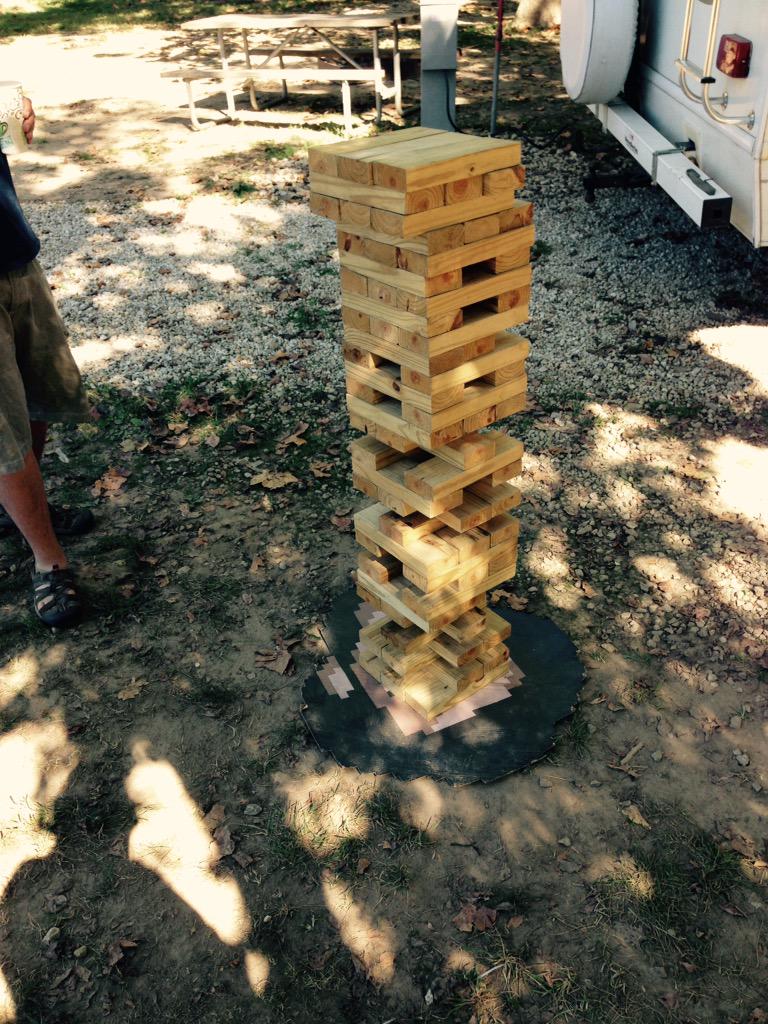 DJKyoh's tweet photo. Life Size Jenga #schwagstock46 #ozarkoutdoors #festivalseasonneverends http://t.co/ziCEL7kPLc