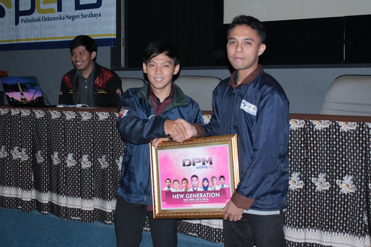 Selamat atas Pelantikan DPM PENS 2015/2016 yang diwakilkan kepada saudara Ikhsan Baihaqi selaku Koordinator DPM