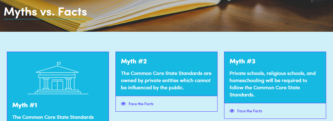 FutureForwardCO's tweet photo. There are many myths surrounding the #CommonCore. @USCCFeducation wants you to have the facts:http://t.co/WAReZHuqDs http://t.co/xjf1fEl9Wf