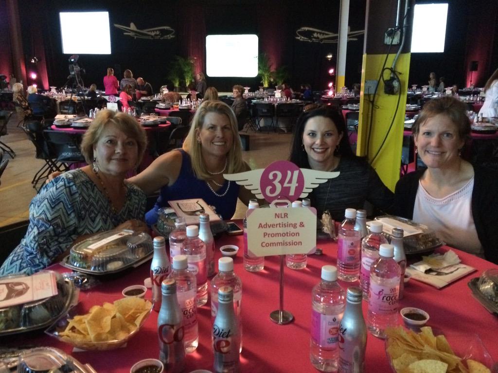 ExploreNLR's tweet photo. Our administrative manager, Karen Trevino, is modeling at today's #RunwayforaCause. Go Karen! @KomenArkansas http://t.co/rEQaWTj4pI