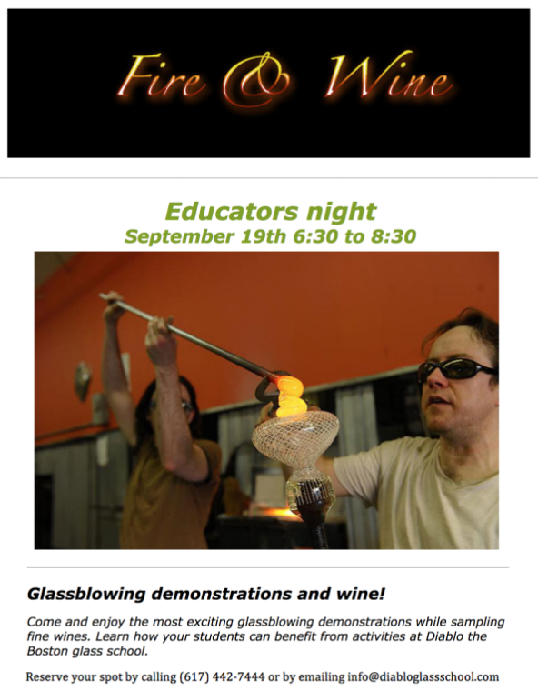 Diabloglass1's tweet photo. Come join us for our Educators Event Night this Saturday from 6:30-8:30. Tell all of your teacher friends! http://t.co/bkiYJOFzo5
